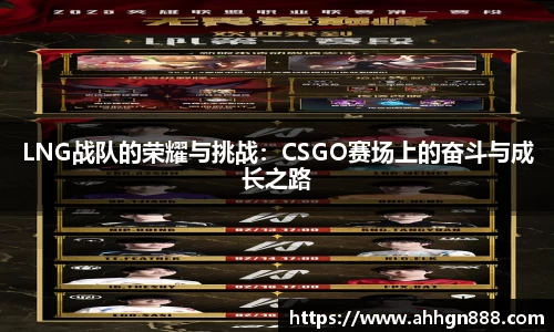 LNG战队的荣耀与挑战：CSGO赛场上的奋斗与成长之路